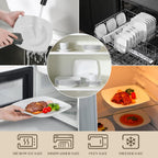 Dinner Sets 24-Piece Porcelain Plates and Bowls Set