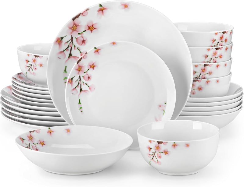 Dinner Sets for 6 People Porcelain Plates