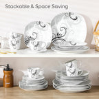 Dinner Sets for 6 People Porcelain Plates