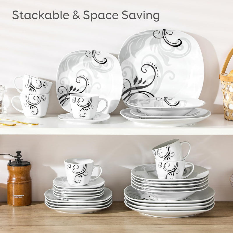 Dinner Sets for 6 People Porcelain Plates