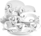 Dinner Sets for 6 People Porcelain Plates