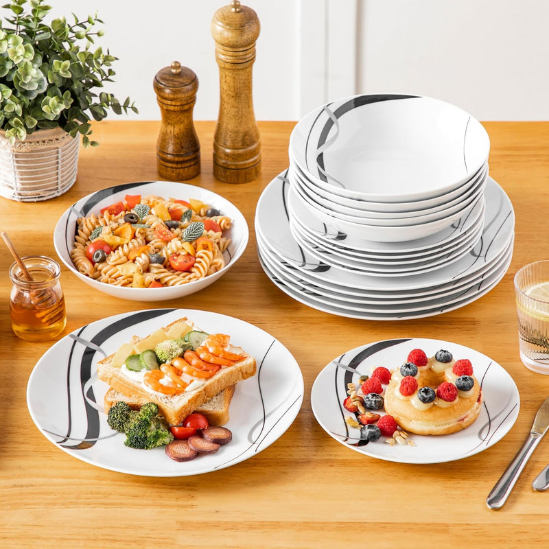 Dinner Sets for 6 People Porcelain Plates