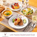 Dinner Sets for 6 People Porcelain Plates