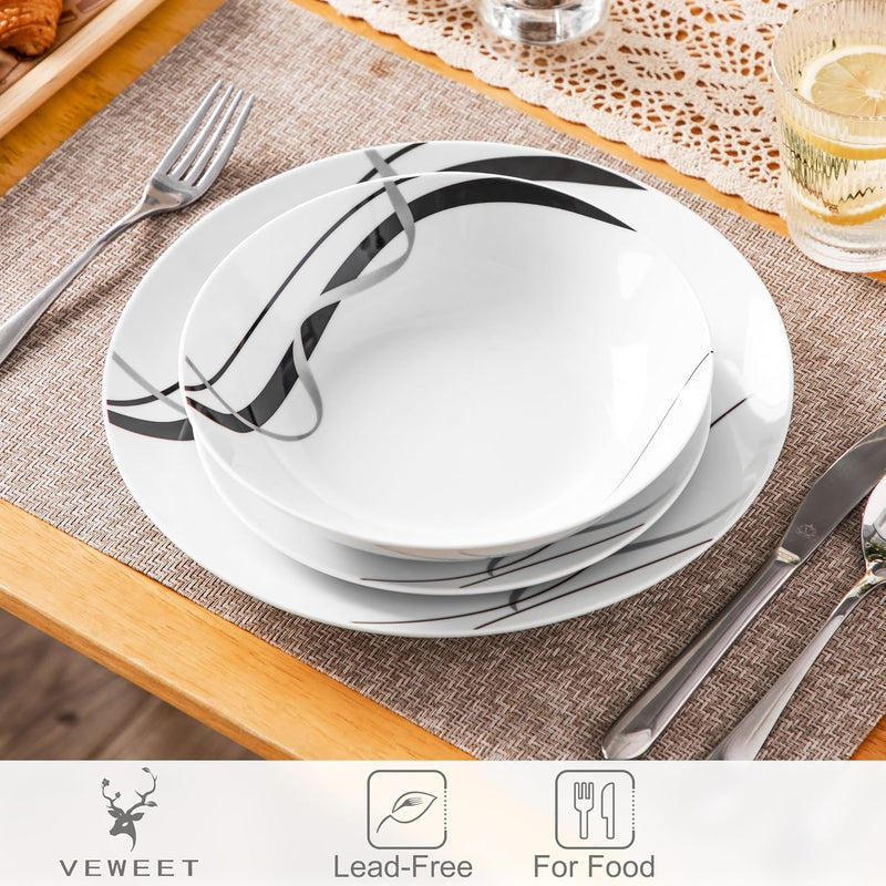 Dinner Sets for 6 People Porcelain Plates