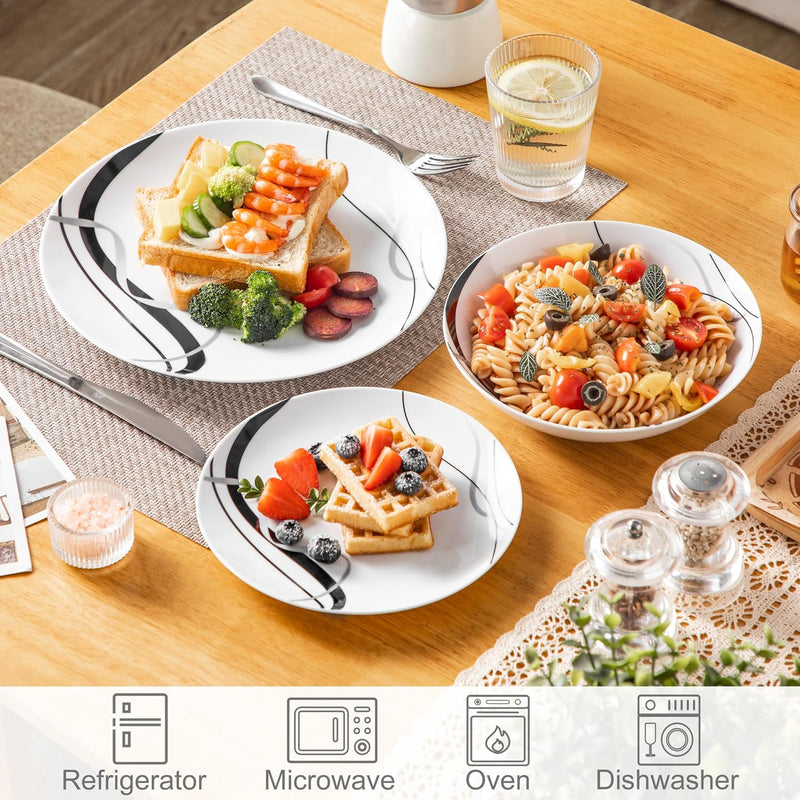 Dinner Sets for 6 People Porcelain Plates