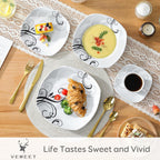Dinner Sets for 6 People Porcelain Plates