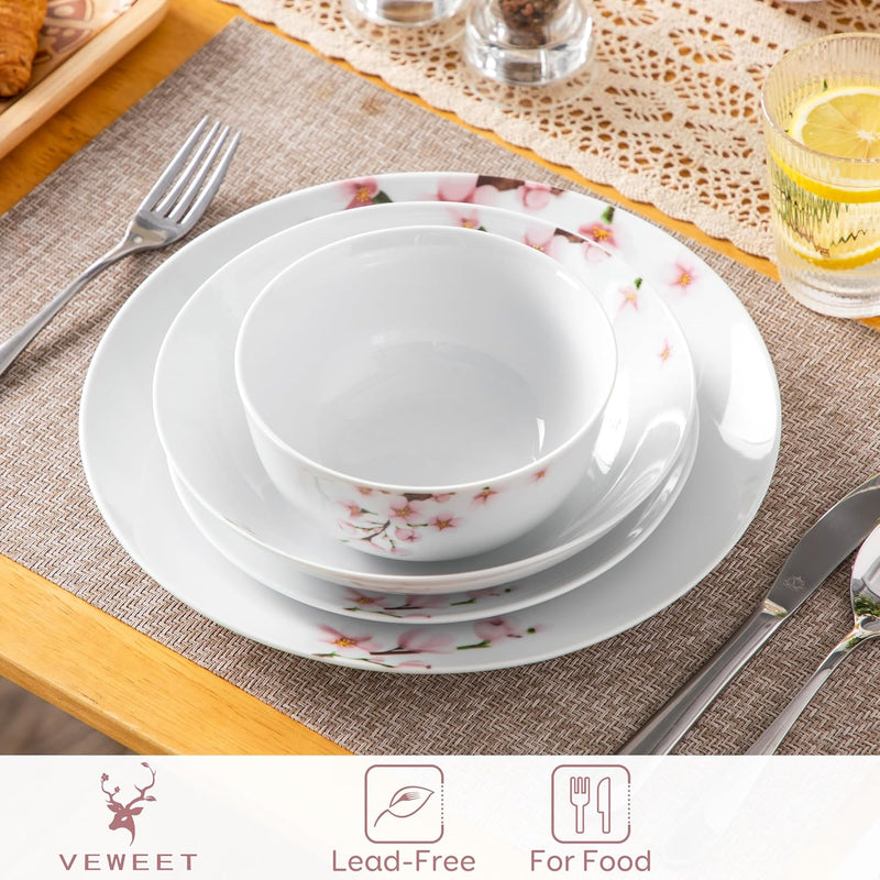 Dinner Sets for 6 People Porcelain Plates