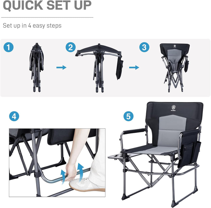 Directors Chair for Adults Oversized Camping