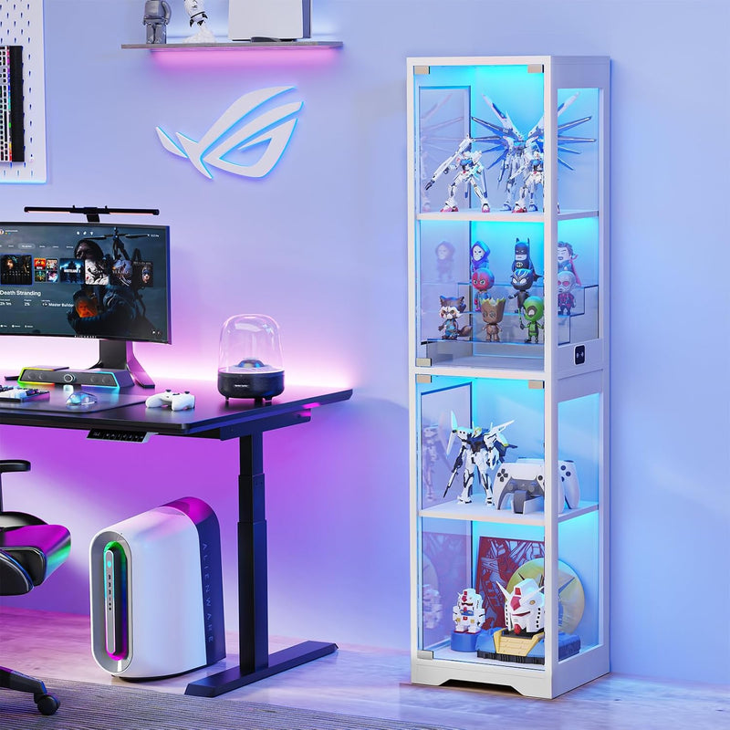 Display Cabinets with Glass Doors 3 Colour LED