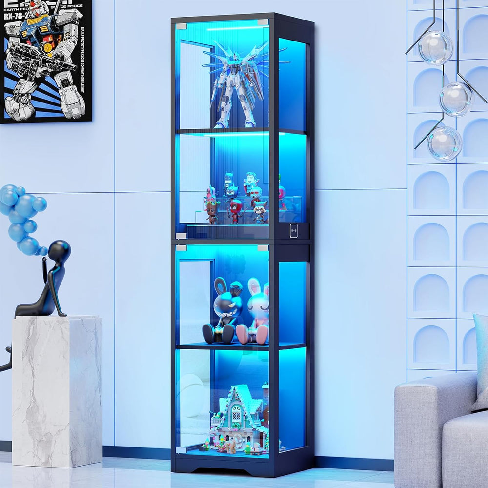 Display Cabinets with Glass Doors 3 Colour LED