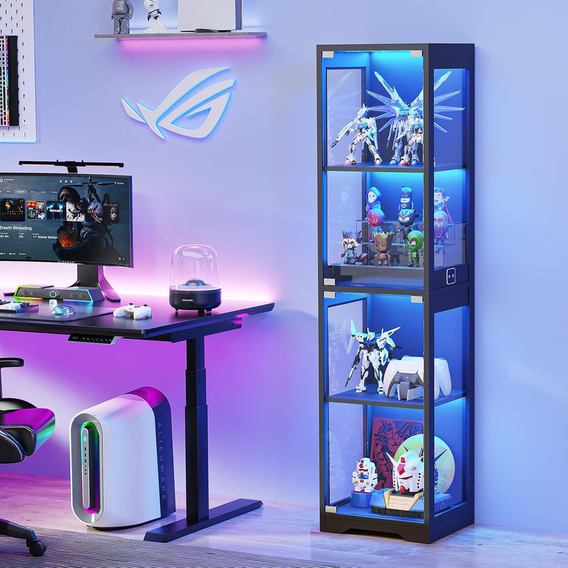 Display Cabinets with Glass Doors 3 Colour LED