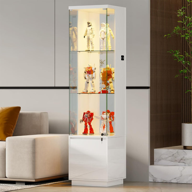 Display Cabinets with Lockable and Glass Doors