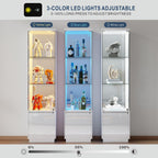 Display Cabinets with Lockable and Glass Doors