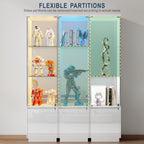 Display Cabinets with Lockable and Glass Doors