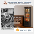 Display Cabinets with Lockable and Glass Doors