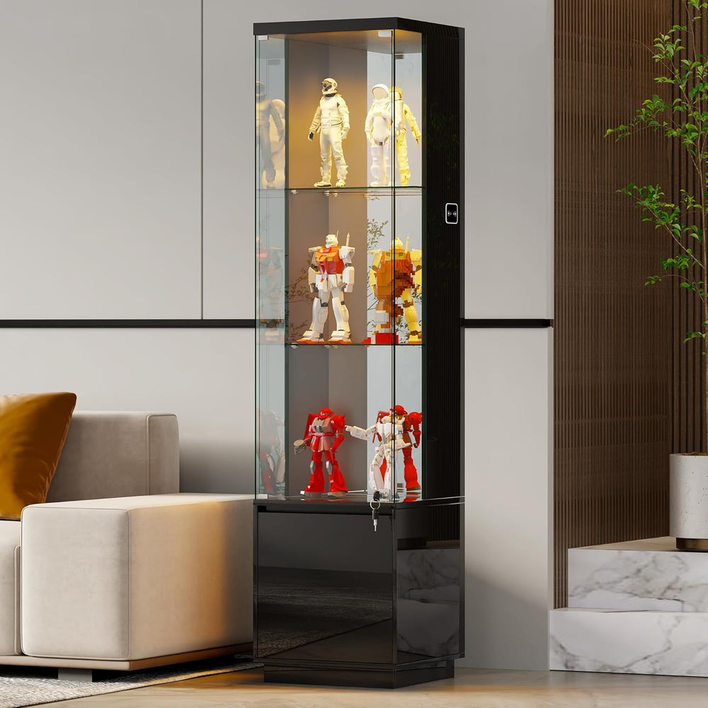 Display Cabinets with Lockable and Glass Doors