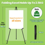 Display Easel Stand for Wedding Sign Portable Metal
