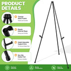 Display Easel Stand for Wedding Sign Portable Metal