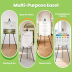 Display Easel Stand for Wedding Sign Portable Metal