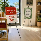 Display Easel Stand for Wedding Sign Portable Metal