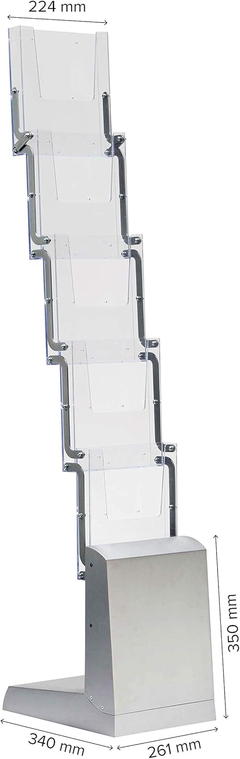 Display Sales Folding Bamboo Brochure Stand A4 Free-Standing