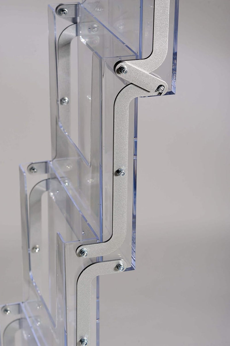Display Sales Folding Bamboo Brochure Stand A4 Free-Standing