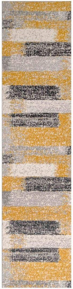 Distressed Abstract Living Room Carpet Rug Modern Painterly