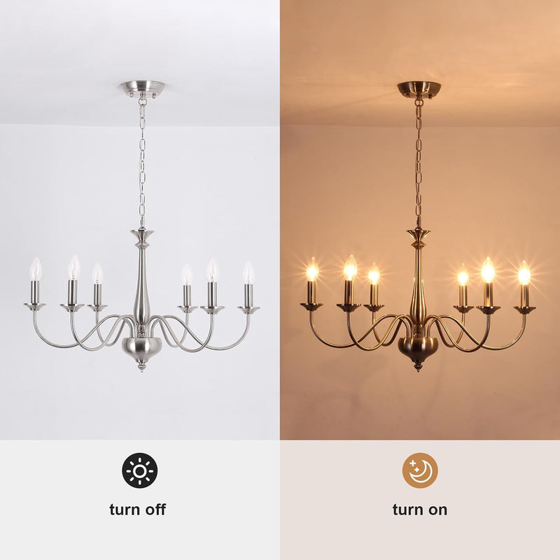 Distressed Chandeliers Ceiling Light 6 Lights Vintage French