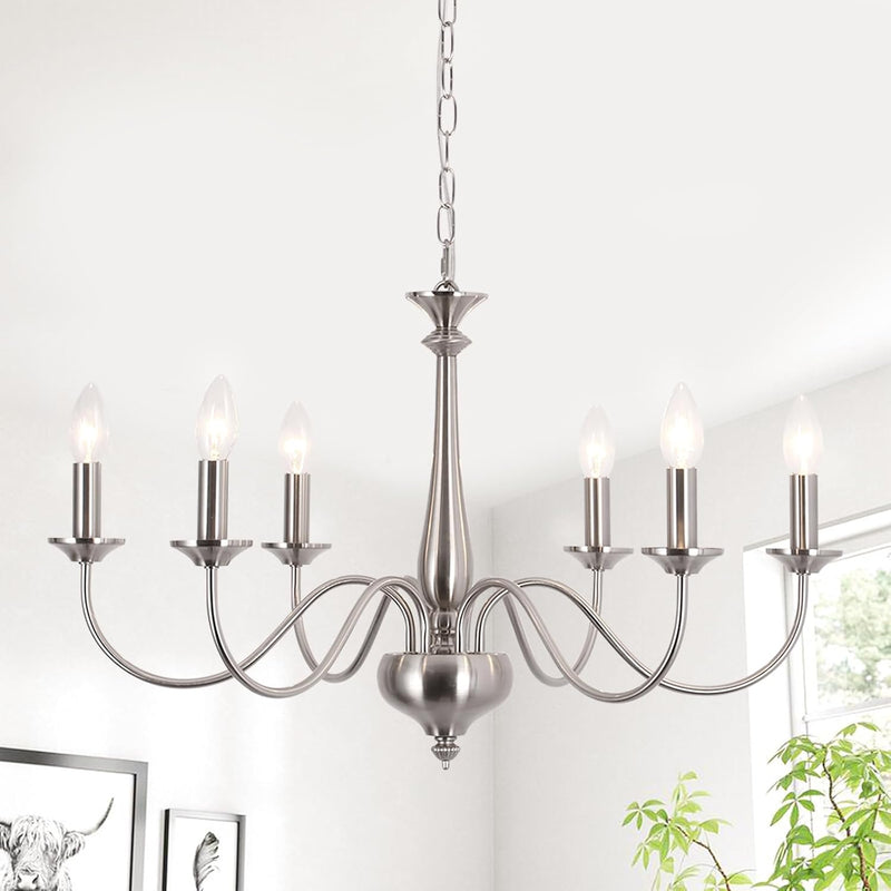 Distressed Chandeliers Ceiling Light 6 Lights Vintage French