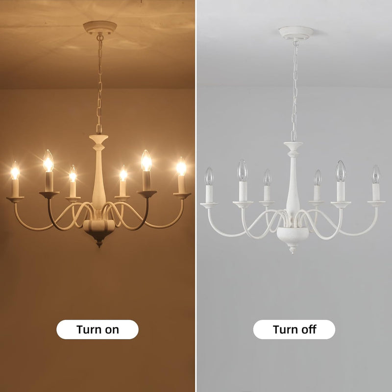Distressed Chandeliers Ceiling Light 6 Lights Vintage French