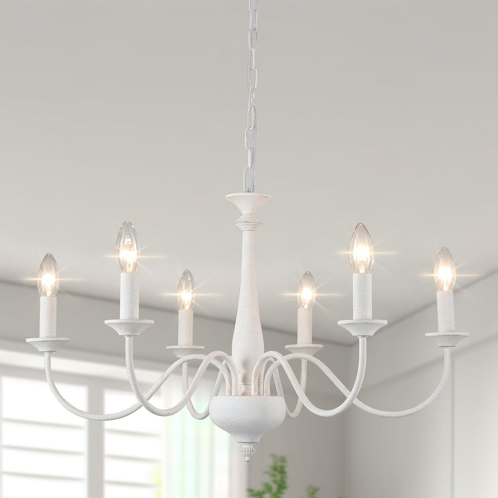 Distressed Chandeliers Ceiling Light 6 Lights Vintage French