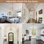 Distressed Chandeliers Ceiling Light 6 Lights Vintage French