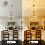 Distressed Chandeliers Ceiling Light 6 Lights Vintage French