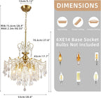 Distressed Chandeliers Ceiling Light 6 Lights Vintage French