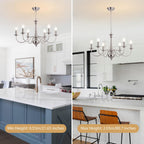Distressed Chandeliers Ceiling Light 6 Lights Vintage French