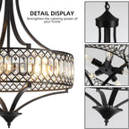 Distressed Chandeliers Ceiling Light 6 Lights Vintage French