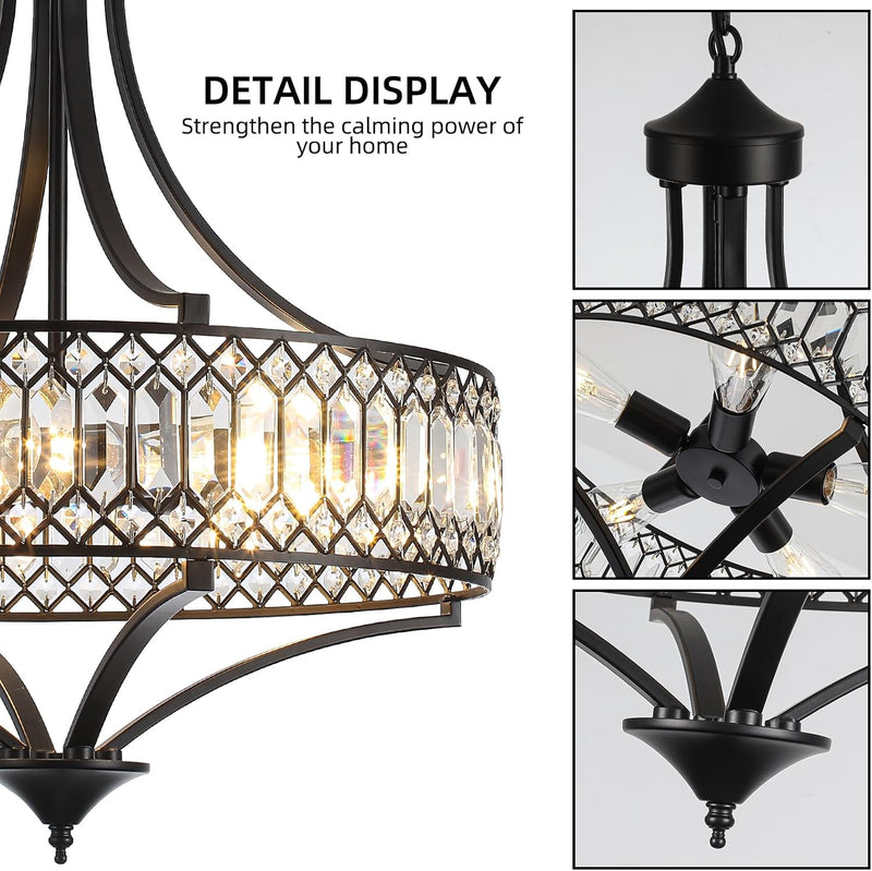 Distressed Chandeliers Ceiling Light 6 Lights Vintage French