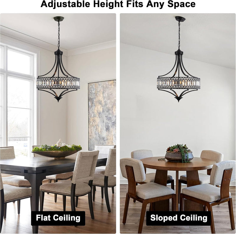Distressed Chandeliers Ceiling Light 6 Lights Vintage French