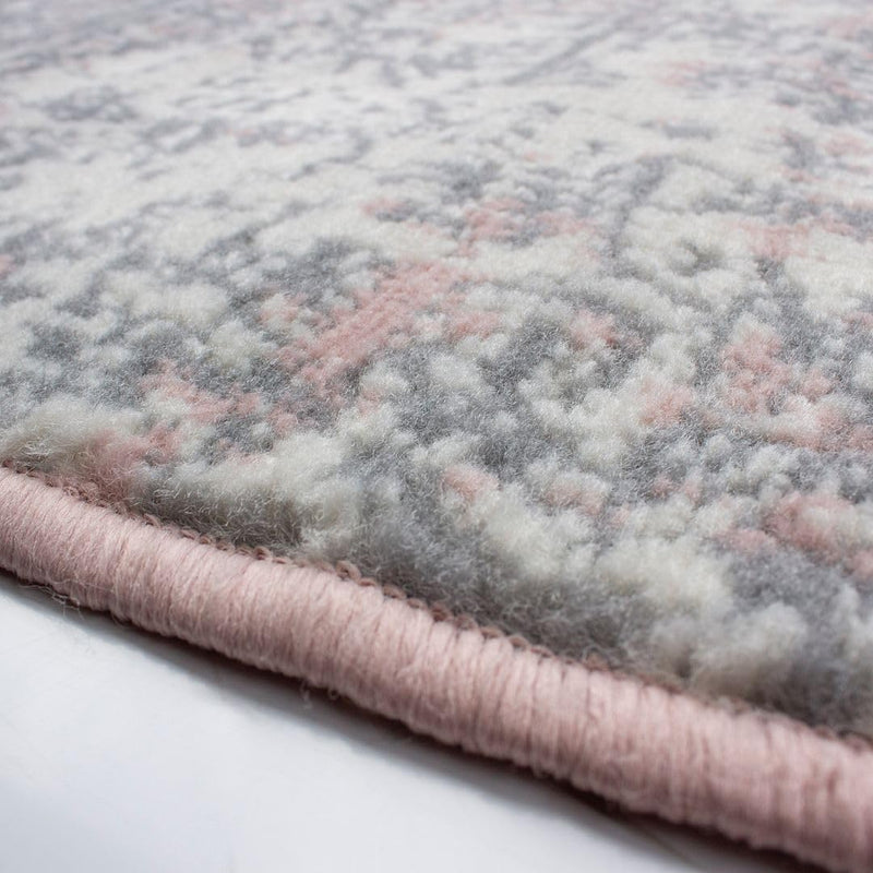 Blush Distressed Traditional Rug Affordable Transitional