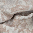 Distressed Tribal Style Neutral Cotton Area Rug Machine