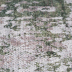 Distressed Tribal Style Neutral Cotton Area Rug Machine