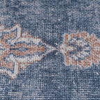 Distressed Tribal Style Neutral Cotton Area Rug Machine