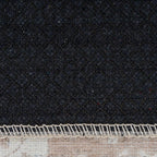 Distressed Tribal Style Neutral Cotton Area Rug Machine