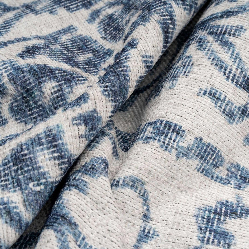 Distressed Tribal Style Neutral Cotton Area Rug Machine