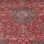 Distressed Tribal Style Neutral Cotton Area Rug Machine
