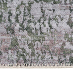 Distressed Tribal Style Neutral Cotton Area Rug Machine