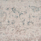 Distressed Tribal Style Neutral Cotton Area Rug Machine