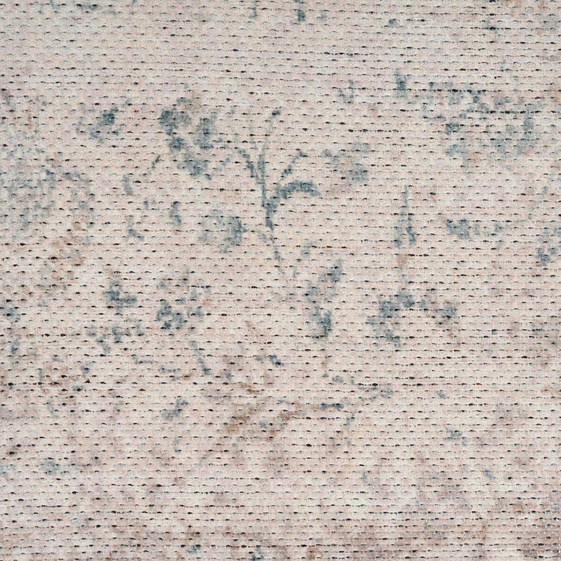 Distressed Tribal Style Neutral Cotton Area Rug Machine