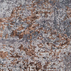 Distressed Tribal Style Neutral Cotton Area Rug Machine