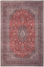 Distressed Tribal Style Neutral Cotton Area Rug Machine